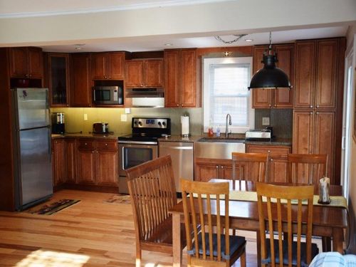 New Large Kitchen, open floor plan, seating for 8