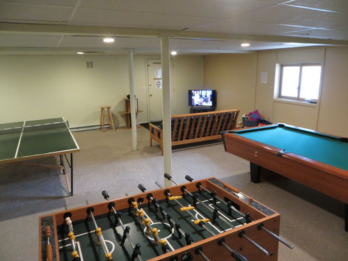 Ping pong, pool table, fooseball