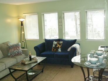 Welcoming Living Room Area with New Furnishings.