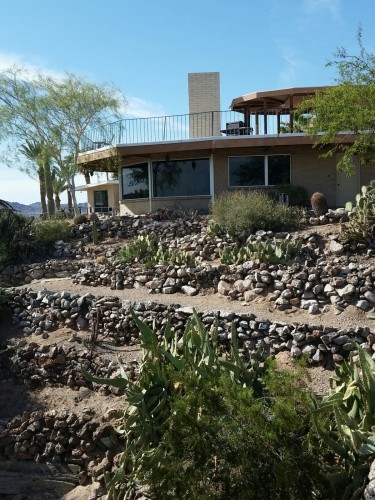 View of house from the beach