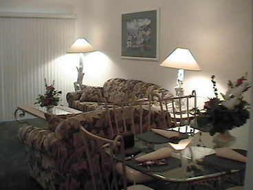 Full Lounge, Tv, sofa, dinning table with chairs, TV. Phone, Internet etc.