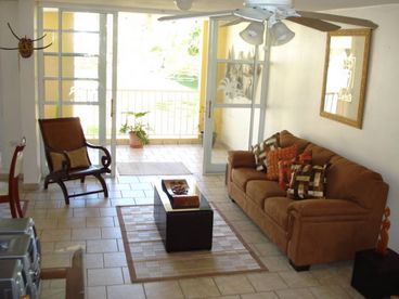 Tastefully decorated living area