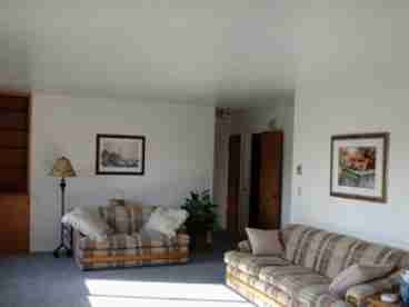 This spacious living room provides all the comforts of home!