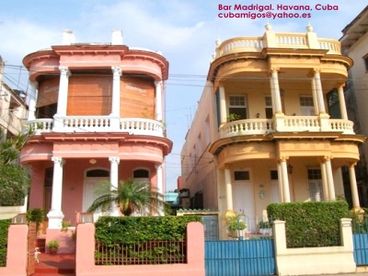 Two 1910 houses. It is a sort of complex: rooms, restaurant and bar. Excellent price and comfort like in a hotel. You will be surrounded by Havana in the 1920\'s
private city tours on requests
or you can directly request it to cubamigos@yahoo.es