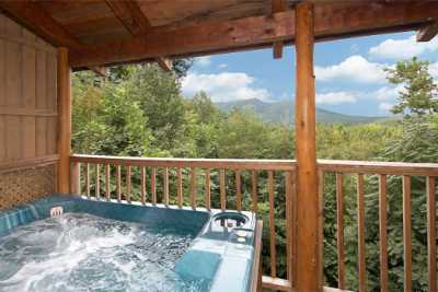 Hot tub on deck