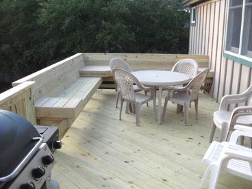 Rear Deck and BBQ Grill