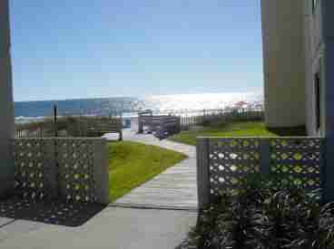 Easy beach access at the base of each building.