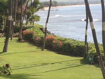This Pix is taken form our Lanai toward grounds, sugar beach and pool to left which you can\'t see.