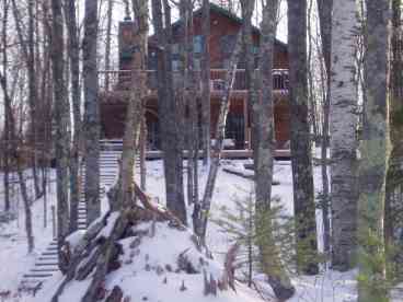 Cabin View from dock- Winter