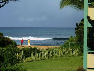 Here is the view from our lanai. Our lanai is closer to ocean than most oceanfront units on Maui. Listen to the surf from inside our unit. Let it lull you to sleep at night.