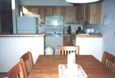 Fully equipped Kitchen and large dining area.