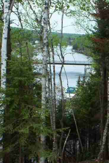 Moose River bridge, view from deck