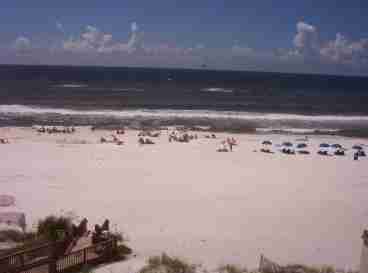 Beach scene from balconey