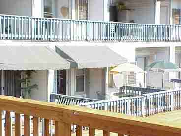 Entrance to the Condo is facing the cove and the swimming pool.  