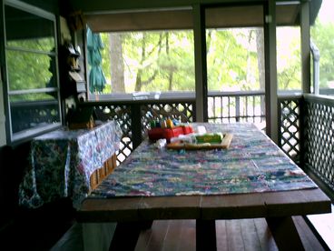 side screened in porch