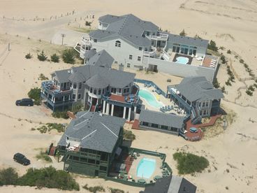 Aerial,  Middle Estate Compound with 3 buildings.