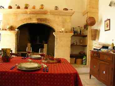 the fireplace