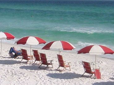 The beach is about 60 steps from the condo.