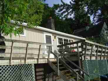 front of cottage
