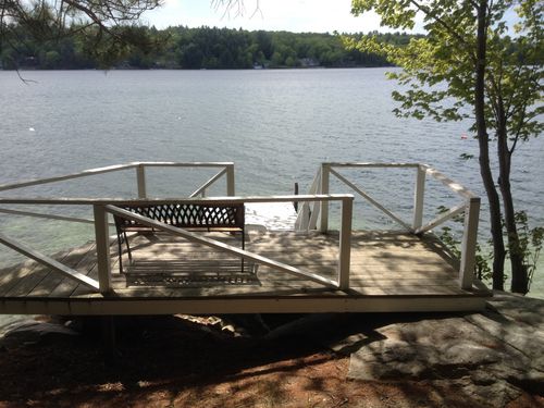 View Overlooking Deck/Dock and Lake