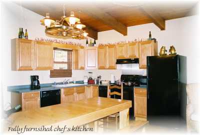 Great Room: Kitchen and Living Area overlooking Table Rock Lake