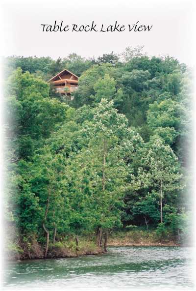 View of Table Rock Cabin from Lake