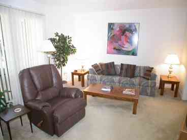 Living Room with Queen sleeper sofa