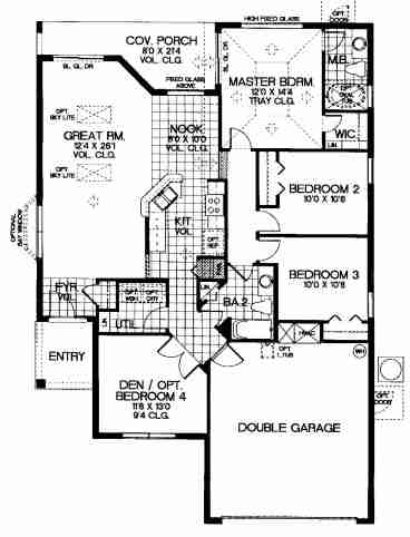4 bedroom floor plan