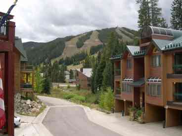 View of mountian from deck
