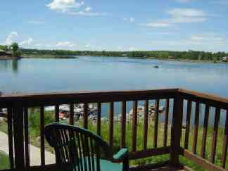 View from balcony off master bedroom.