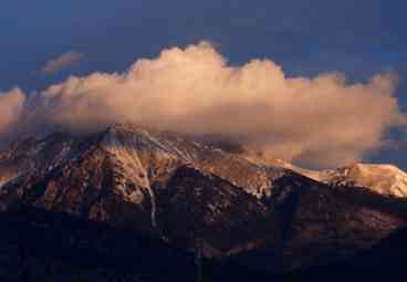 View of Mt. Shavano from our kitchen window!