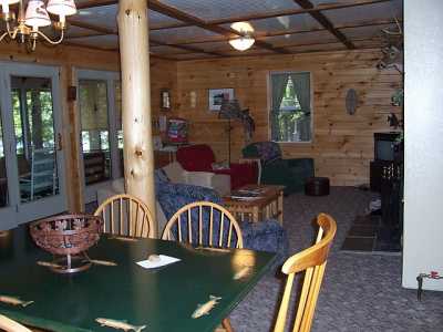 Dinning area and living room