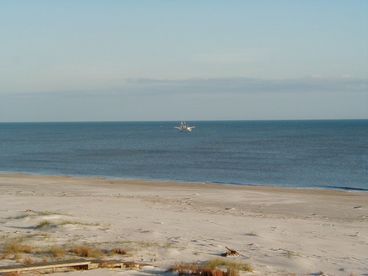 View of beach from Deck