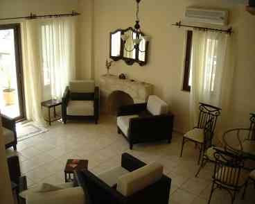 Lounge with fireplace