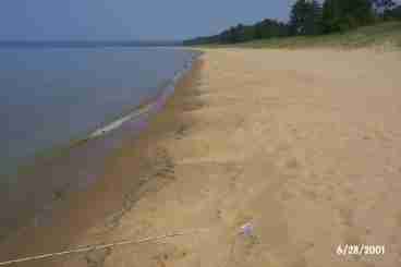 Five miles of gorgeous beach to walk just 50 meters from the deck.