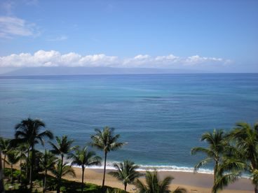 View from our condo 1001, Island of Lanai in background