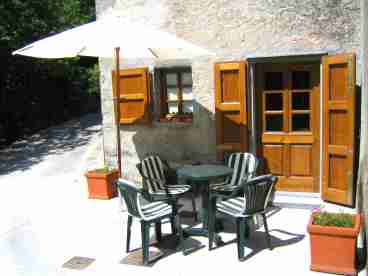 The patio of Casa Marta 