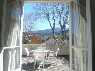 French windows leading onto terrace