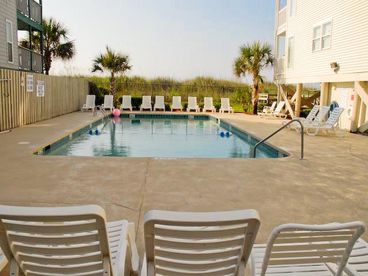 Our private pool, located next to the beach.