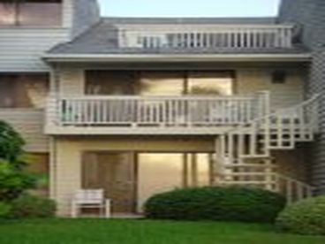 View of townhouse from beach/pool
