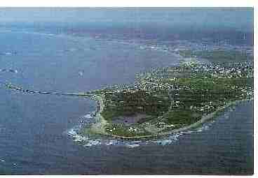 Aerial view of Point Judith