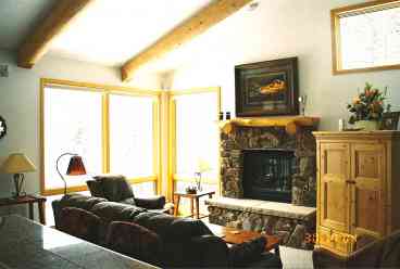 Living Room has incredible views of the Winter Park and Mary Jane ski mountains