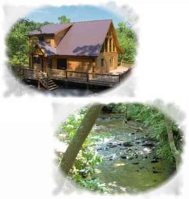 Creekside Hideaway, 3 Bedroom, 3 bath Cabin, creek front cabin with Ping Pong & hot tub.