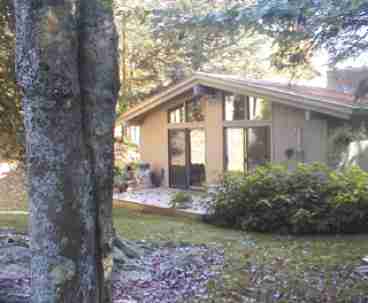 Deck off master bedroom facing gardens