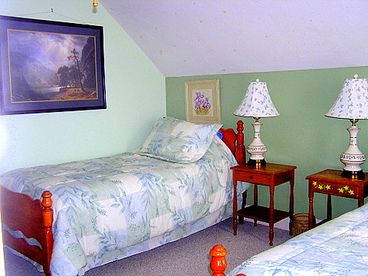 All bedrooms have A/C units in high season. Your kids will love the starry ceiling in this room!