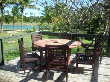 view from the large deck over lagoon