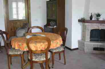 The living and dining room