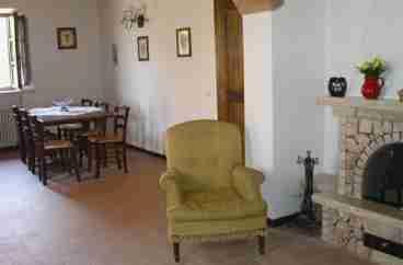 The kitchen and dining room
