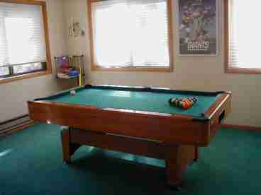 Pool table in loft