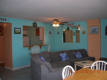 Beautiful Ocean view from Kitchen & Living Area to Private Oceanfront Balcony